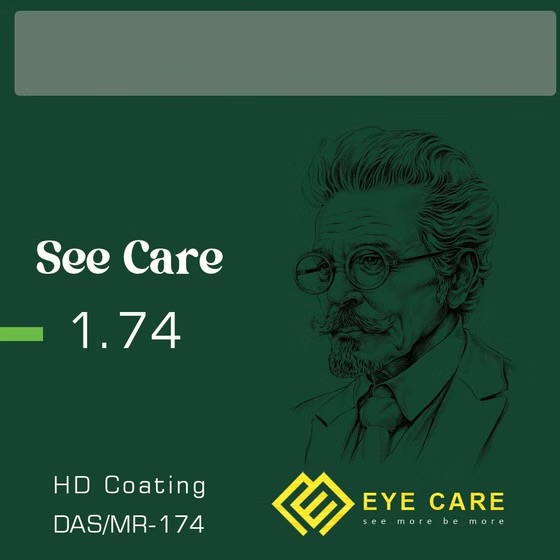 عینک عدسی طبی فوق فشرده1.74 با تکنولوژی دابل آسفریک See Care یونیسکس See Care مدل None