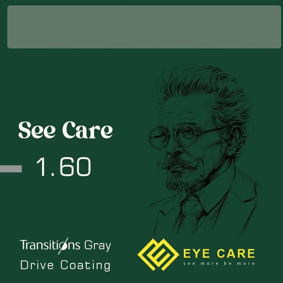 عینک عدسی طبی آسفریک فتوکرومیک See Care Gray یونیسکس See Care مدل None
