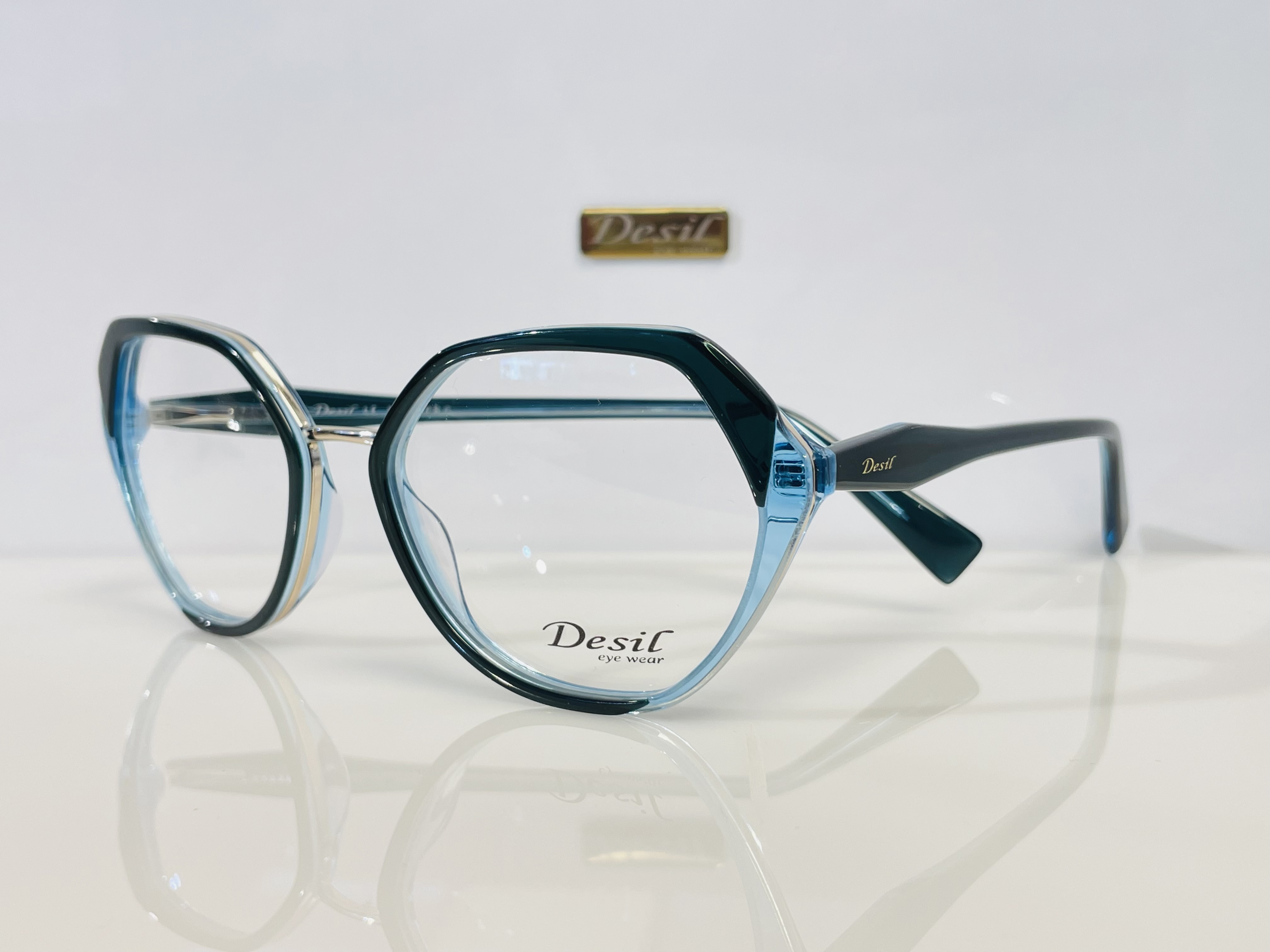 عینک عینک طبی زنانه Desil زنانه Desil مدل مشکی_صورتی کم رنگ_ابی