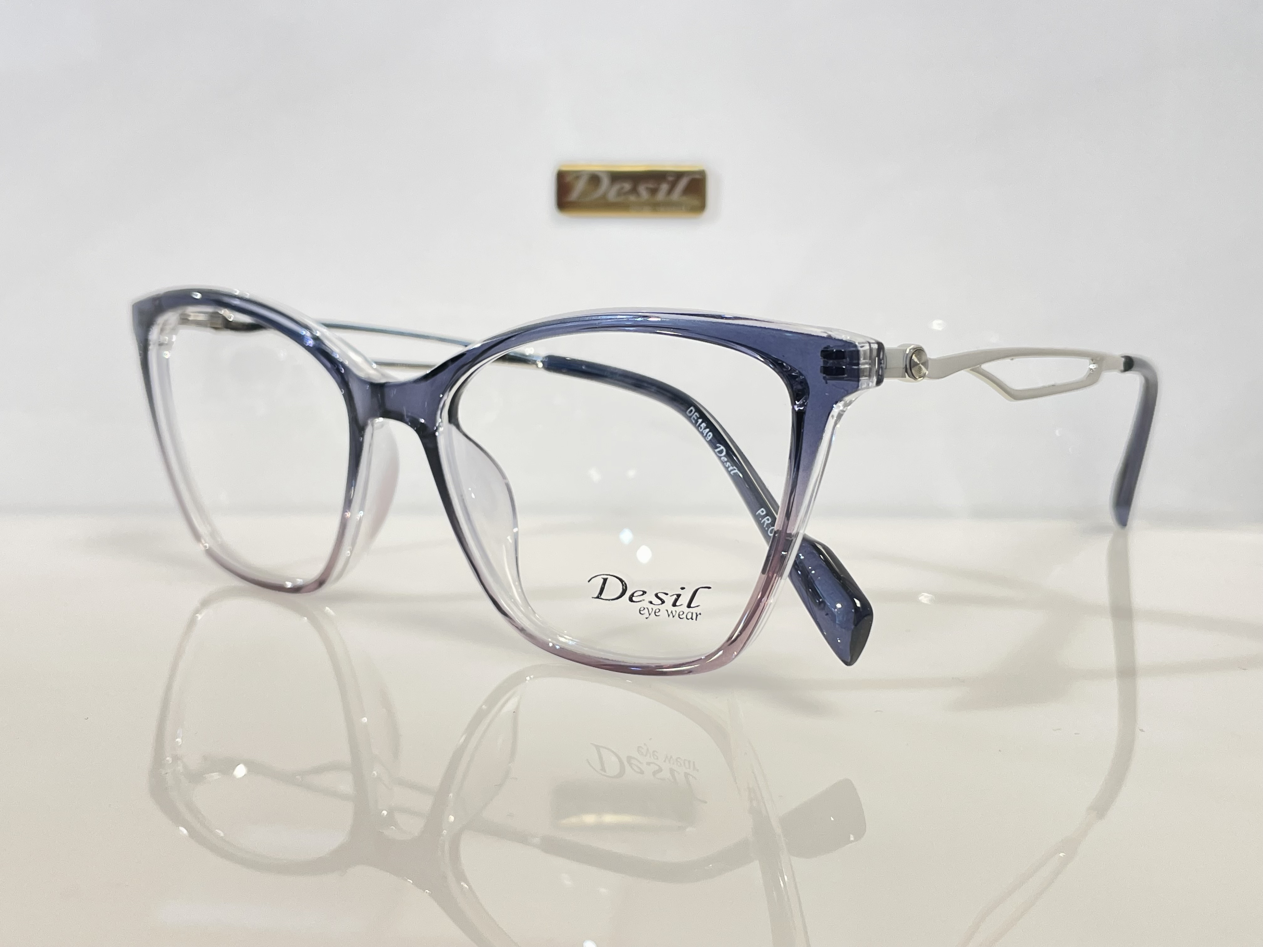 عینک عینک طبی زنانه Desil زنانه Desil مدل سفید_شیشه ای_ابی_مشکی