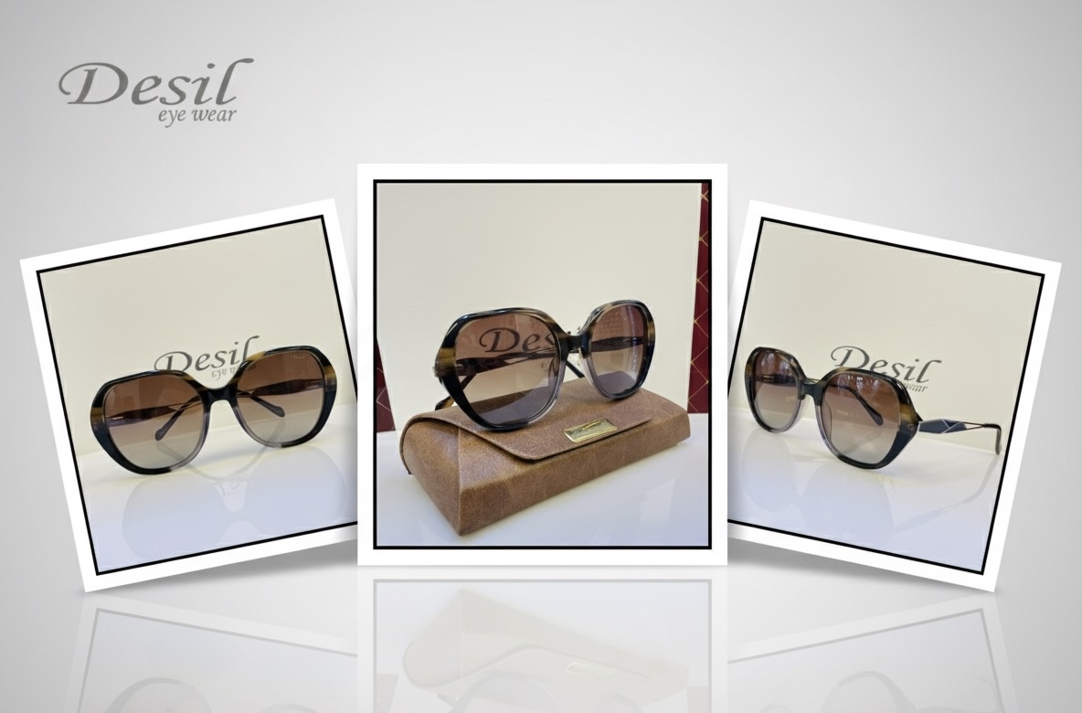 عینک عینک آفتابی زنانه برند Desil زنانه Desil مدل  قهوه ای